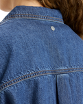The Roxy Womens Another Reflect Denim Shirt Jacket in Medium Blue