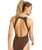 The Roxy Womens Roxy Pro Wave One Piece Swimsuit in Chocolate Plum Polkabiscus