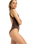 The Roxy Womens Roxy Pro Wave One Piece Swimsuit in Chocolate Plum Polkabiscus