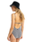 The Roxy Womens Gingham One Piece Swimsuit in Anthracite