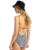 The Roxy Womens Gingham One Piece Swimsuit in Anthracite