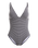 The Roxy Womens Gingham One Piece Swimsuit in Anthracite