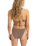 The Roxy Womens Lasca One Piece Swimsuit in Deep Taupe