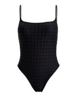 The Roxy Womens Camilo One Piece Swimsuit in Anthracite