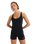 The Roxy Womens Active One Piece Boyleg Swimsuit in Anthracite