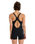 The Roxy Womens Active One Piece Boyleg Swimsuit in Anthracite