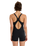 The Roxy Womens Active One Piece Boyleg Swimsuit in Anthracite