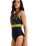 The Roxy Actve High Performance One Piece Swimsuit in Anthracite Big Flowers | Available at Anns Cottage