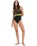 The Roxy Actve High Performance One Piece Swimsuit in Anthracite Big Flowers | Available at Anns Cottage