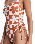 Hazy Days One Piece Swimsuit in Ginger Spice Flora