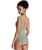 Love Elongated One Piece Swimsuit in Oil Green