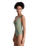 Love Elongated One Piece Swimsuit in Oil Green