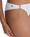 Island Tiki Cheeky Bikini Set in Coconut Milk