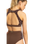 The Roxy Womens Roxy Pro Wave Crop Bikini Top in Chocolate Plum Polkabiscus