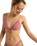 The Roxy Womens Beach Classics Strappy Tri Bikini Top in Heather Rose
