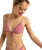 The Roxy Womens Beach Classics Strappy Tri Bikini Top in Heather Rose