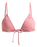 The Roxy Womens Beach Classics Strappy Tri Bikini Top in Heather Rose