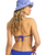 The Roxy Womens Aruba Tiki Tri Bikini Top in Dazzling Blue