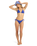 The Roxy Womens Aruba Tiki Tri Bikini Top in Dazzling Blue