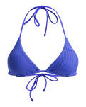 The Roxy Womens Aruba Tiki Tri Bikini Top in Dazzling Blue
