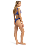 The Roxy Womens Aruba Bralette Bikini Top in Dazzling Blue