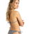 The Roxy Womens Gingham Tiki Tri Bikini Top in Anthracite