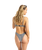 The Roxy Womens Gingham Underwire Bikini Top in Anthracite