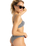 The Roxy Womens Gingham Underwire Bikini Top in Anthracite