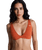Current Coolness Elongated Tri Bikini Top in Ginger Spice