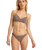 The Roxy Womens Lasca Bralette Tri Bikini Top in Deep Taupe