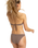 The Roxy Womens Lasca Bralette Tri Bikini Top in Deep Taupe