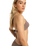 The Roxy Womens Lasca Bralette Tri Bikini Top in Deep Taupe