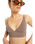The Roxy Womens Lasca Tank Bikini Top in Deep Taupe