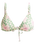 The Roxy Womens Hibiscus Daze Elongated Tri Bikini Top in Basil Party Waves