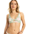 The Roxy Womens Hibiscus Daze Elongated Tri Bralette Bikini Top in Basil Party Waves