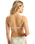 The Roxy Womens Hibiscus Daze Elongated Tri Bralette Bikini Top in Basil Party Waves
