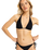 The Roxy Womens Camilo Elongated Tri Bikini Top in Anthracite