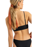 The Roxy Womens Camilo Tank Bikini Top in Anthracite