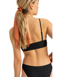 The Roxy Womens Camilo Tank Bikini Top in Anthracite