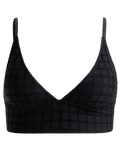 The Roxy Womens Camilo Tank Bikini Top in Anthracite