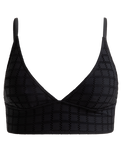 The Roxy Womens Camilo Tank Bikini Top in Anthracite