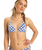 The Roxy Womens Artsy Tile Tiki Tri Bikini Top in Dazzling Blue Tile