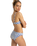 The Roxy Womens Artsy Tile U Bralette in Dazzling Blue Tile