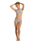 The Roxy Womens Artsy Tile U Bralette in Dazzling Blue Tile