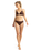 The Roxy Womens Roxy Pro The Cut Back Fixed Tri Bikini Top in Chocolate Plum Polkabiscus
