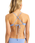 The Roxy Womens Beach Classics Athletic Tri Bikini Top in Grapemist