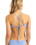 The Roxy Womens Beach Classics Athletic Tri Bikini Top in Grapemist