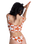 Hazy Days Crop Bikini Top in Ginger Spice Flora