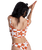 Hazy Days Crop Bikini Top in Ginger Spice Flora
