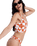 Hazy Days Crop Bikini Top in Ginger Spice Flora